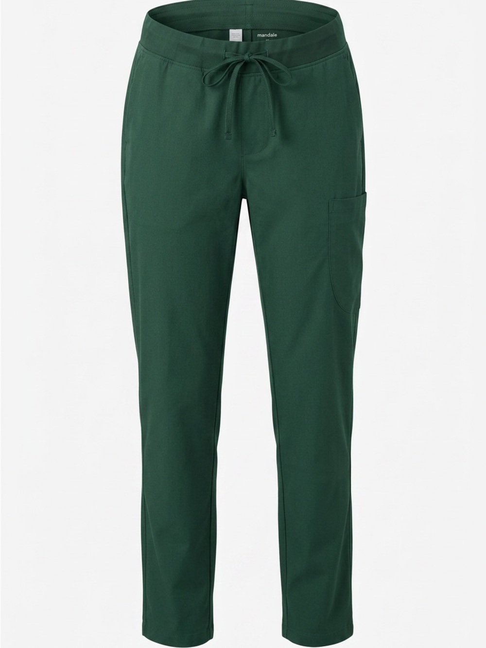Mandala Drawstring  scrub Work Pants - Forest Green medium regular length